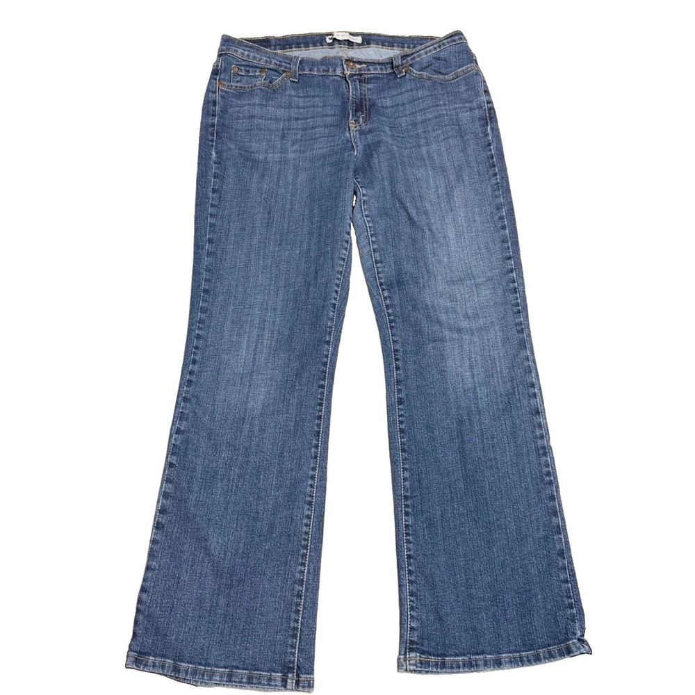 Levis 529 Curvy Bootcut Jeans 16m Womens 33x31.5 Medium Wash Denim Blue Mid Rise